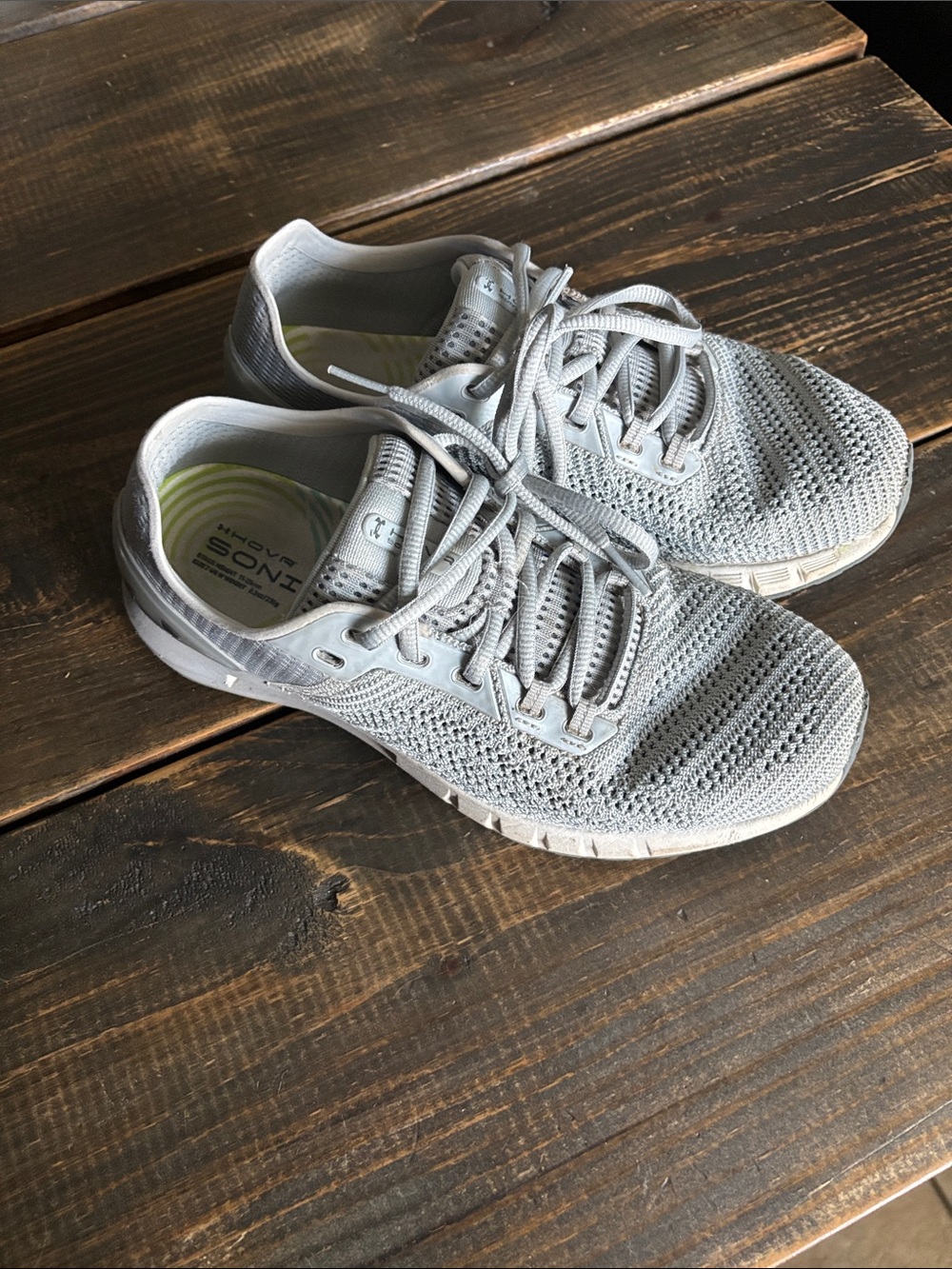 Hurley Hover Brand Gray Knit Running Sneakers